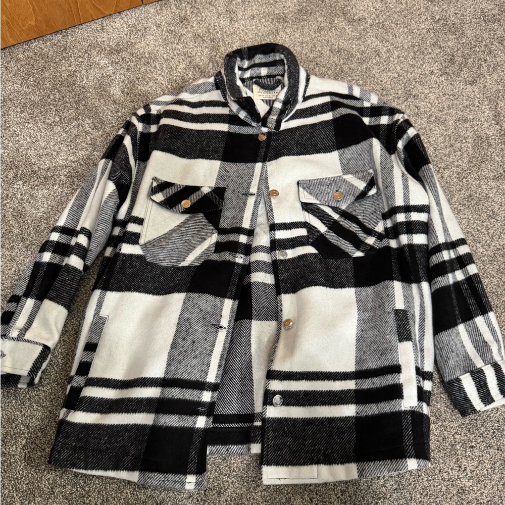 Ashley By 26 International Monochrome Plaid Outerwear